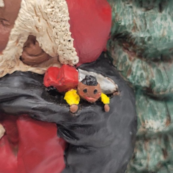 RARE John Solomon Sandridge Papa Cause Sculpture Signed By Artist 1992 Christmas - Picture 13 of 14